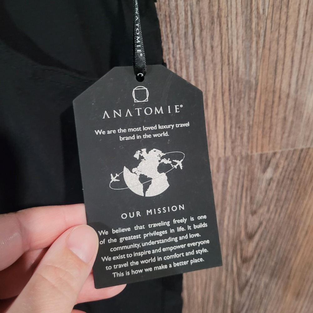 Anatomie Skyler Travel Pant XL x 31 Black Slim Fit Lightweight UV Protection - Picture 6 of 15